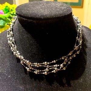 Carolee vintage multi layered mini pearl necklace